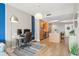 Open living area with built-in workspace and kitchen access at 1120 E Kennedy Blvd # 734, Tampa, FL 33602