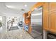 Modern kitchen with stainless steel appliances and island at 1120 E Kennedy Blvd # 734, Tampa, FL 33602