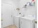 Functional laundry room with washer and dryer at 18203 Collridge Dr, Tampa, FL 33647