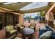 Community patio with seating area and pool views at 4943 Sandy Brook Cir, Wimauma, FL 33598