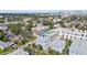 Aerial view of townhouses with downtown skyline in the distance at 2510 W Cleveland St # 2, Tampa, FL 33609