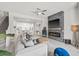 Open-concept design showcases a spacious living room flowing into the dining area and kitchen at 2510 W Cleveland St # 2, Tampa, FL 33609