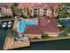 Community featuring a pool and waterfront docks; perfect for resort-style living at 5000 Culbreath Key Way # 4-306, Tampa, FL 33611