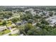 Aerial perspective of a residential area with houses nestled amongst trees at 201 S Duncan Ave, Clearwater, FL 33755