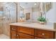 Bathroom with vanity, sink and shower at 15626 Aurora Lake Cir, Wimauma, FL 33598