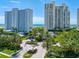 Grand entrance to a luxurious beachfront community at 1200 Gulf Blvd # 105, Clearwater Beach, FL 33767