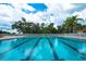 Inviting community lap pool with ample deck space at 13217 Thoroughbred Dr, Dade City, FL 33525