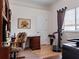 Home office with a desk, chair, and a treadmill at 13217 Thoroughbred Dr, Dade City, FL 33525