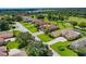 Aerial view of a luxury home community near a golf course at 13217 Thoroughbred Dr, Dade City, FL 33525