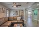 Open concept living room with a view into the kitchen at 1478 Alternate Keene Rd, Largo, FL 33771