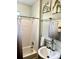 Clean bathroom with a bathtub, shower, and updated fixtures at 1478 Alternate Keene Rd, Largo, FL 33771