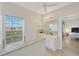 Upstairs bathroom with double sink vanity and a scenic view at 6419 Marbella Blvd, Apollo Beach, FL 33572