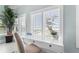 Home office with water view and built-in desk at 4950 Gulf Blvd # 104, St Pete Beach, FL 33706