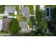 Aerial view of residential properties with houses and yards at 911 8Th Sw Ave, Largo, FL 33770