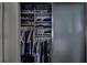 Well-organized closet with ample shelving and hanging space at 5144 Salmon Se Dr # A, St Petersburg, FL 33705