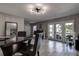 Bright dining room with access to waterfront views at 5144 Salmon Se Dr # A, St Petersburg, FL 33705