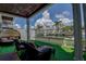Relaxing patio overlooking the canal with wicker furniture at 5144 Salmon Se Dr # A, St Petersburg, FL 33705