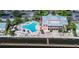 Resort-style pool with a clubhouse and plenty of lounge space at 5144 Salmon Se Dr # A, St Petersburg, FL 33705
