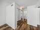 Bedroom with mirrored closet and access to bathroom at 7100 Sunset Way # 405, St Pete Beach, FL 33706