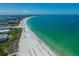 Expansive beachfront view with clear water at 7100 Sunset Way # 405, St Pete Beach, FL 33706