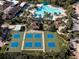 Well-maintained pickleball and tennis courts at 2507 Lancaster Dr, Sun City Center, FL 33573