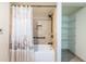 Bathroom with shower, tub, vanity and linen closet at 7037 Sunset S Dr # 602, South Pasadena, FL 33707