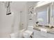Clean bathroom, granite vanity, and bathtub at 528 Islebay Dr, Apollo Beach, FL 33572