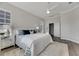 Main bedroom with large bed and ceiling fan at 528 Islebay Dr, Apollo Beach, FL 33572