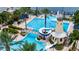 Resort-style pool with water slide and lap lanes at 528 Islebay Dr, Apollo Beach, FL 33572