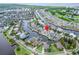 Aerial view showing home's location in a waterfront community at 528 Islebay Dr, Apollo Beach, FL 33572