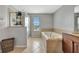 Bathroom with soaking tub, shower, and double vanity at 10820 Carloway Hills Drive, Wimauma, FL 33598