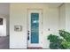 Modern front door with a stylish blue glass insert at 2860 14Th N Ave, St Petersburg, FL 33713