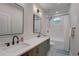 Modern bathroom with double vanity and a relaxing bathtub at 2860 14Th N Ave, St Petersburg, FL 33713
