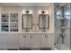 Elegant bathroom with double sinks and glass shower at 2860 14Th N Ave, St Petersburg, FL 33713