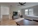 Spacious bedroom with large windows and TV at 2860 14Th N Ave, St Petersburg, FL 33713