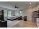 Upstairs bedroom with a queen bed and a view at 2860 14Th N Ave, St Petersburg, FL 33713