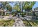 Community courtyard with fireplace and seating at 4315 Aegean Dr # 126C, Tampa, FL 33611