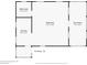 Floor plan of detached suite with bedroom, bathroom, kitchen and sunroom at 455 13Th Ne Ave, St Petersburg, FL 33701