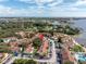 Bird's-eye view of the condo and its surroundings near the water at 3730 42Nd S Way # G, St Petersburg, FL 33711