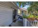 Cozy deck with outdoor furniture and sliding glass door access at 3730 42Nd S Way # G, St Petersburg, FL 33711