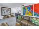 Open concept living room with view of dining area at 3730 42Nd S Way # G, St Petersburg, FL 33711