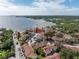 Aerial perspective of the condo, highlighting its waterfront location at 3730 42Nd S Way # G, St Petersburg, FL 33711