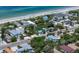 Aerial view of beachside home and neighborhood at 724 Gulf Blvd # A & B, Indian Rocks Beach, FL 33785