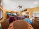 Game room with a large TV and pool table at 1299 Coverstone Ct, Oldsmar, FL 34677