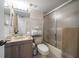 Bathroom with shower/tub combo and updated vanity at 6218 Palma Del Mar S Blvd # 606, St Petersburg, FL 33715