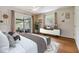 Spacious bedroom with sliding glass doors leading to a patio at 205 Se Monroe N Cir, St Petersburg, FL 33703
