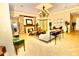 Elegant clubhouse with fireplace and seating at 36121 Lake Chase Blvd # 204, Zephyrhills, FL 33541