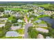 Aerial view of neighborhood and golf course at 11609 Weaver Park Ct, Trinity, FL 34655