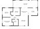 Detailed floor plan with dimensions for each room at 2452 Chaucer St, Clearwater, FL 33765