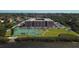 Aerial view showcasing the community and tennis courts at 12760 Indian Rocks Rd # 1004, Largo, FL 33774